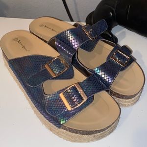 Mermaid platform sandal